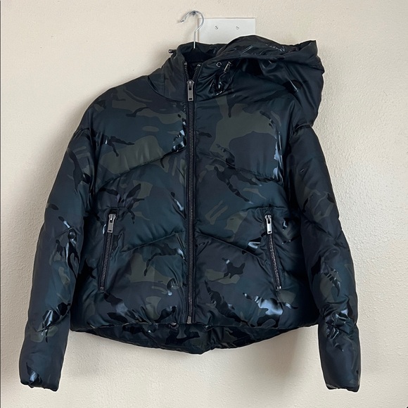 Zara Quilted Camouflage Puffer Jacket - Picture 2 of 12
